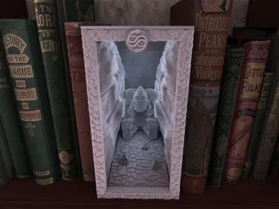 Stono Golem Booknook 3D print model