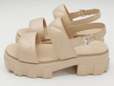 Sandals Prada Quilted Low-poly 3D model