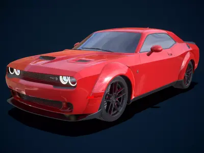 Dodge Challenger SRT Hellcat 2018 3D model
