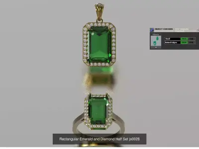 Color Gemstone Jewelry  STL 3D Collection 3D Model Pack