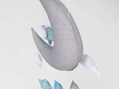 Star Sun Moon Cloud Pillow 3D model