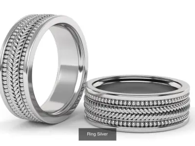 Men Ring Collection 3D Model Pack