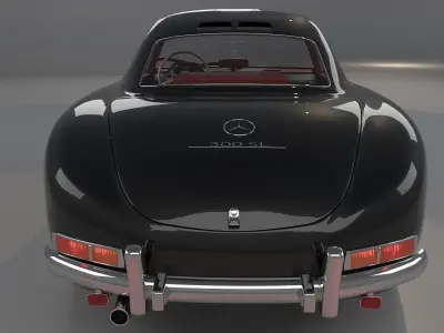 Mercedes Benz 300sl 1955 3D model