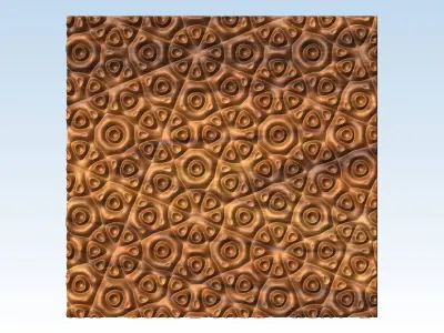 Wavy relief for CNC machining QC4 3D model