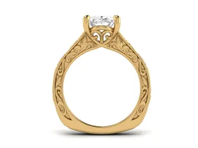 Bridal Engagement Ring  3D print model