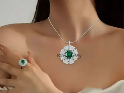 Royal Emerald Flower  3D print model