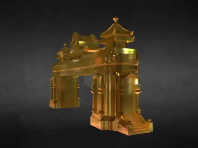 Secret City Gate 3D print model