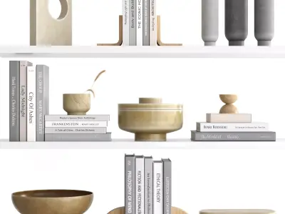 Decorative set 01 3D model 23