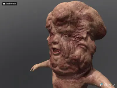 BABY MOSNTER Low-poly 3D model