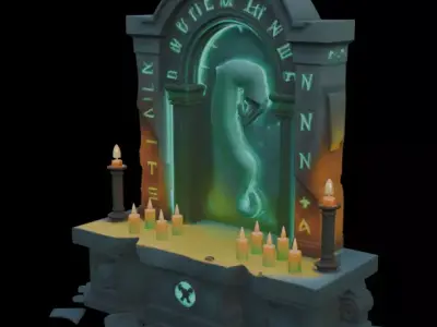 Halloween Spirit Altar 3D model