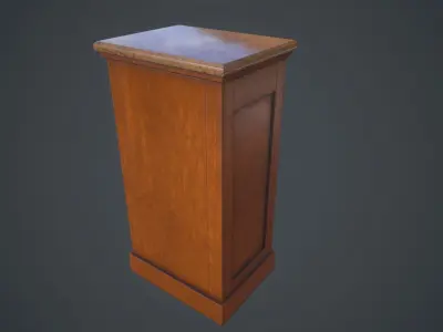 big bang theory Cabinet 01 Low-poly 3D model