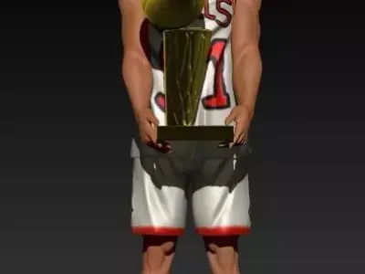 DENNIS RODMAN NBA FANART 3D print model