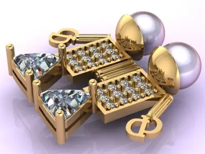 women pendant - Gemini 3D print model