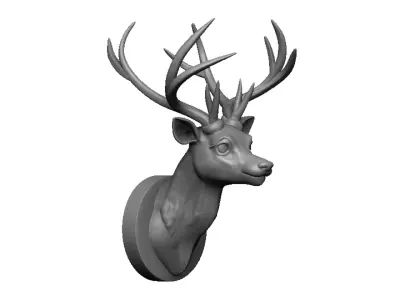 deer head 3D print model