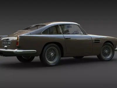 1960 Aston Martin DB4 3D model