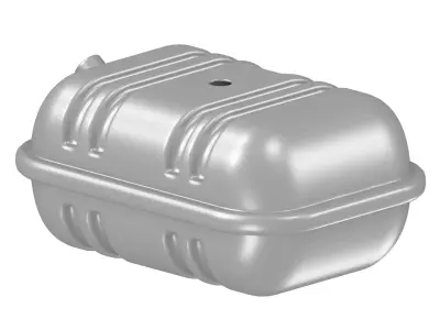 Aluminium Alloy Truck Fuel Tank 3D model