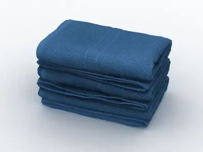 Small Folded Towels 3D model