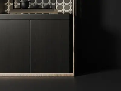 Chinese decorative New cabinet style 3D model