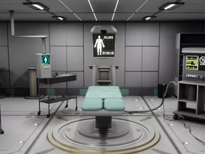SciFi Space Medical Room 3D model