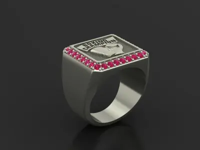 Gold ring boxing 3D print model