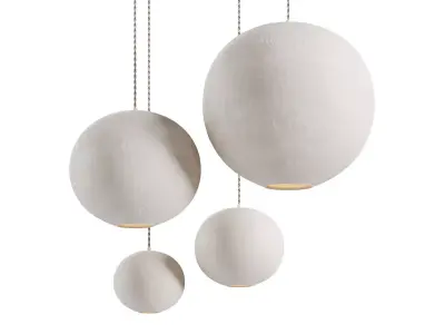 Wabi-sabi Pendant light Pura by Lumalano 3D model