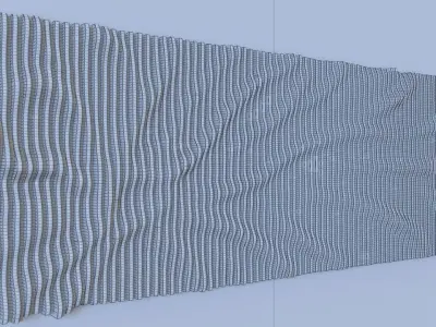 Waves trapped in the wood Decoration frame panel  3D model