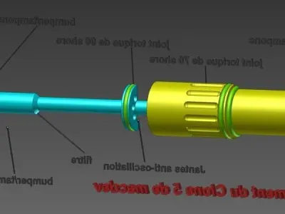 hypothese du fonctionnement du Clone 5 de macdev Free 3D model