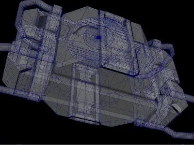 Sci fi device - Cyberpunk design - PBR   Low-poly 3D model