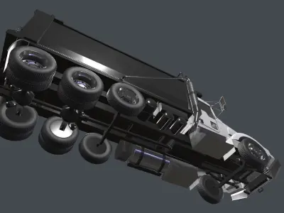 Kenworth  T800  Dump Truck Low-poly 3D model