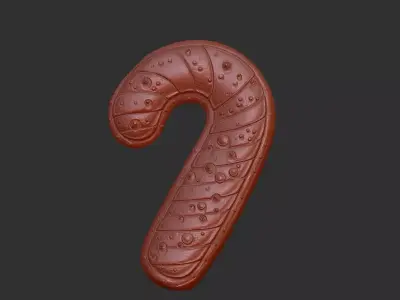 christmas decor stick Free 3D print model