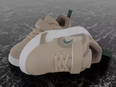 Free Kids Sneaker 3D Model Free low-poly 3D model