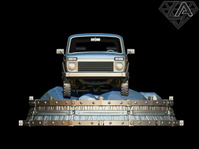 Exhibition - Niva on the rock 3D print model