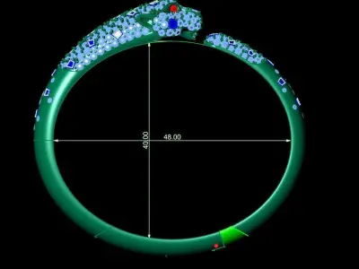 panthere bracelet  3D print model