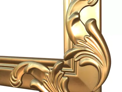 Frame Mirror Ornamental Classic Vol 02 3D model