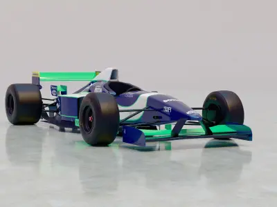 1996 Minardi M195B Formula 1 3D model