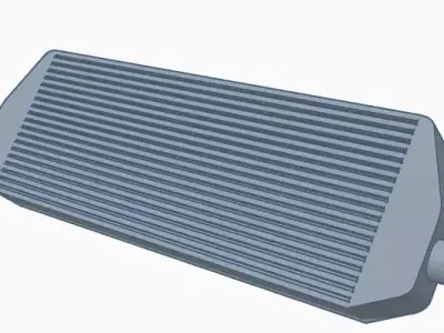 One tenth scale Large Scale RC Intercooler 3D model