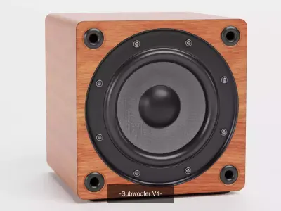 -Wooden Speaker- 3D Model Collection