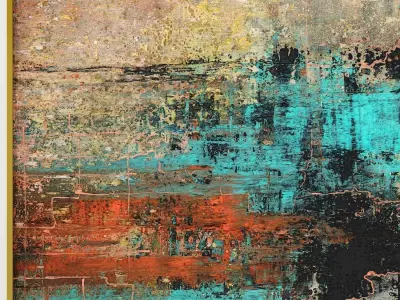 Art Frams 66- Calido Abstracto And Paisaje Fluo 3D model