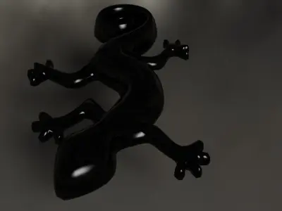 Geko nature Low-poly 3D model