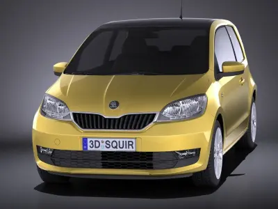 Skoda CitiGo 3-door 2017 3D model