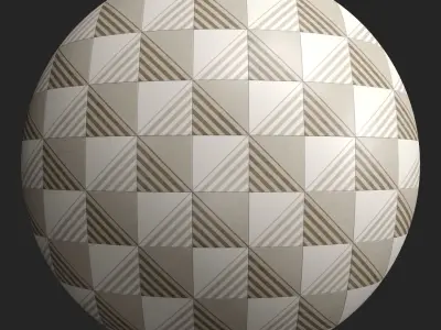 Materials 22- Pattern Tiles PBR 3D model