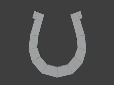 Horseshoe - Hand Painted Free 3D model
