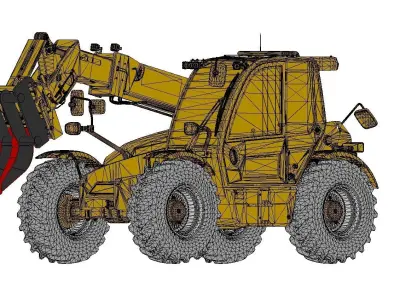 Telehandler 3D model