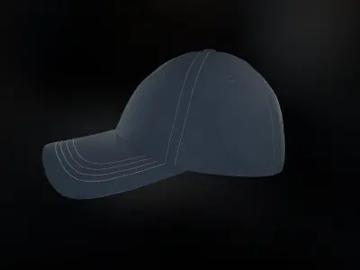 Baseball Cap Low-poly 3D model