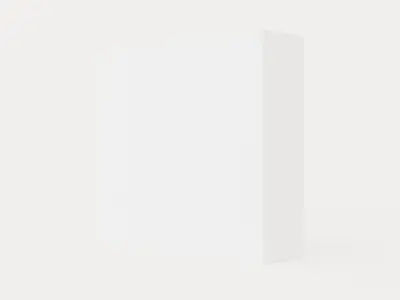 Anselm Wardrobe 250 Cm 3 Sliding Doors White Low-poly 3D model