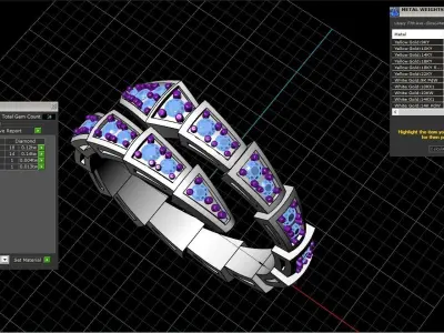 Bvlgari serpenti ring US size 6 model 868 3D print model