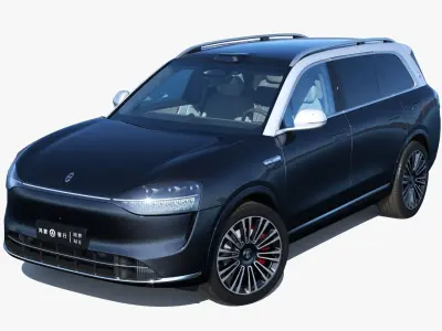 2024 Huawei HIMA Aito M9 Ultra with interior 3D model