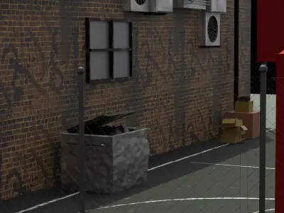 basketball court 3D model order