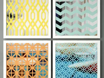 Square Wall Art 3D model
