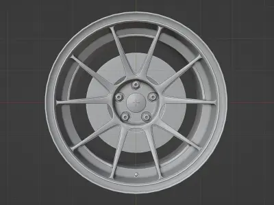 TC105N - Wheels - Game Ready Low-poly 3D model